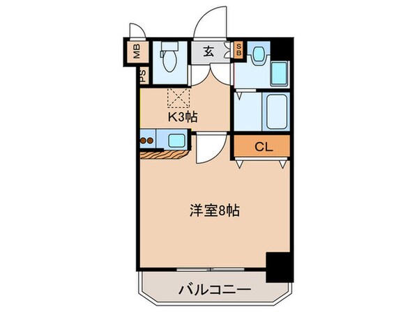 エクセラン玉造の物件間取画像